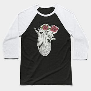 Floral heart Baseball T-Shirt